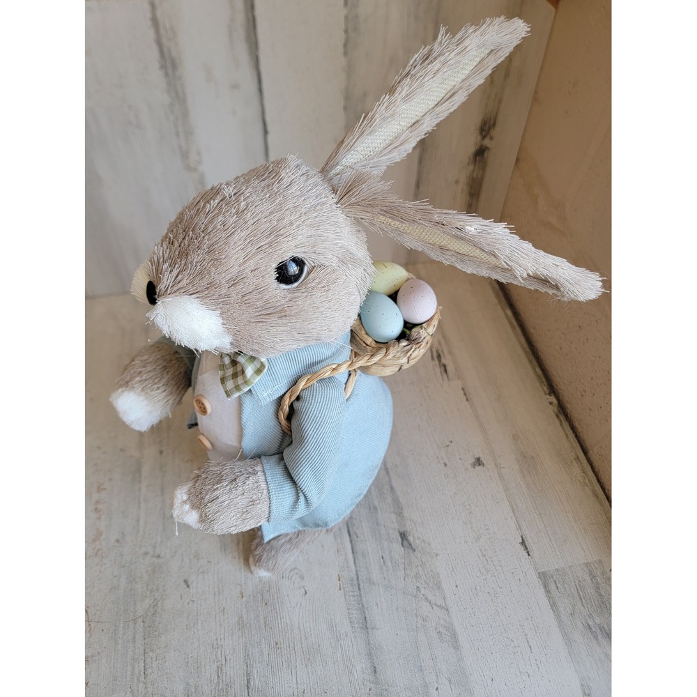 Bunny boulevard bristle brush Easter rabbit basket egg spring home decor